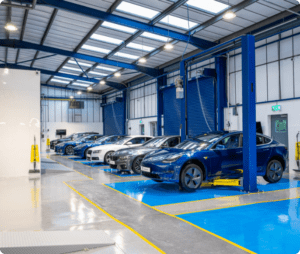 Finesse | Image showing the interior of our accident repair center.