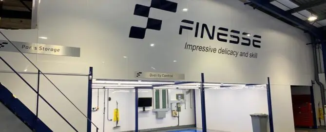 The image shows Finesse's Quality Control workshop