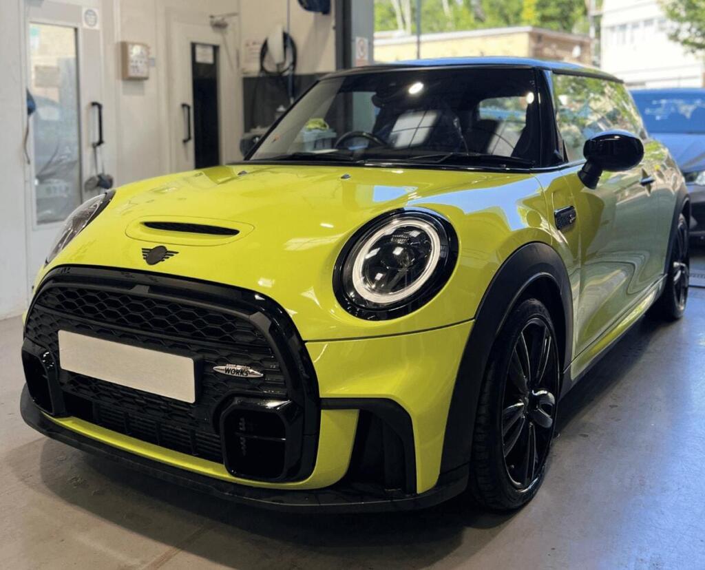 Finesse | A Tesla at Finesse body shop ready to do ADAS calibration